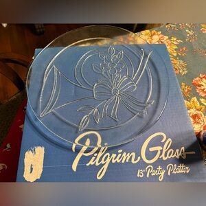 Pilgrim Glass 13" Party Platter